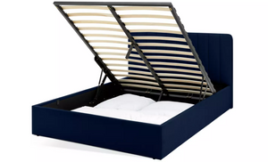 Home Pandora Kingsize End Lift Ottoman Bed - Navy 17751589