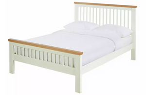 Home Aubrey Kingsize Wooden Bed Frame - Two Tone 13345676