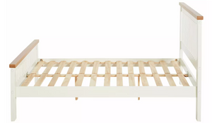 Home Aubrey Kingsize Wooden Bed Frame - Two Tone 13345676