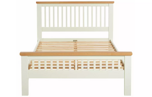 Home Aubrey Kingsize Wooden Bed Frame - Two Tone 13345676