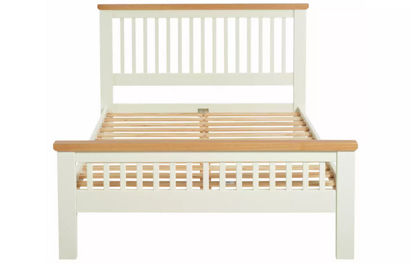 Home Aubrey Kingsize Wooden Bed Frame - Two Tone 13345676