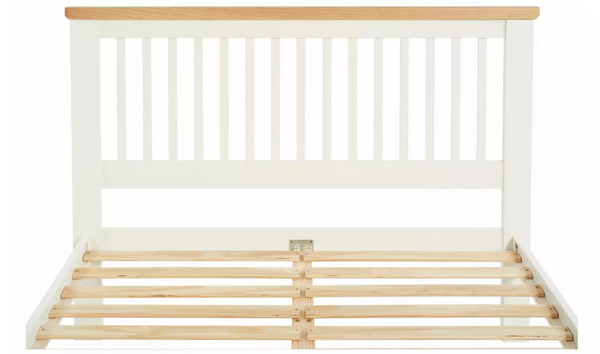 Home Aubrey Kingsize Wooden Bed Frame - Two Tone 13345676