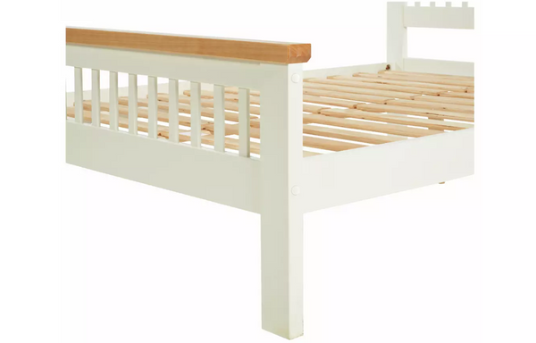 Home Aubrey Kingsize Wooden Bed Frame - Two Tone 13345676