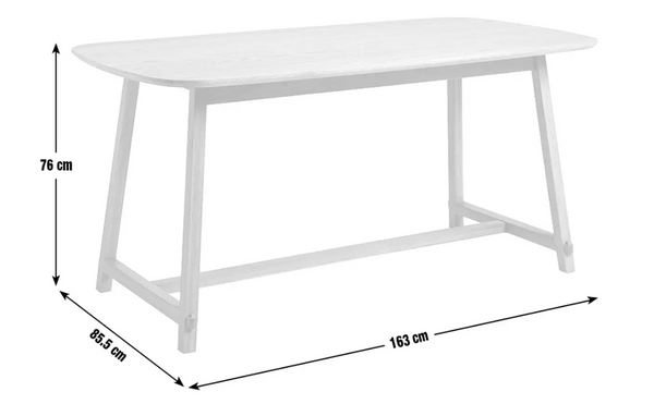 Morris & Co. Canterbury 4 Seat Dining Table- Black 14740847