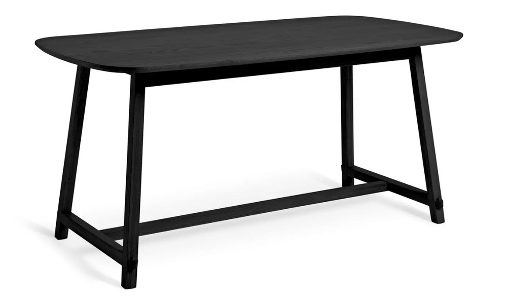 Morris & Co. Canterbury 4 Seat Dining Table- Black 14740847