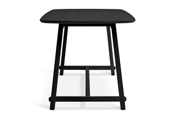 Morris & Co. Canterbury 4 Seat Dining Table- Black 14740847