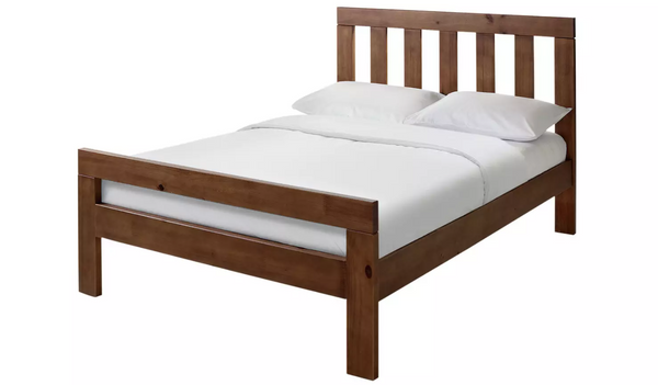 Home Chile Double Wooden Bed Frame - Dark Wood 14986371