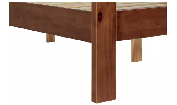 Home Chile Double Wooden Bed Frame - Dark Wood 14986371