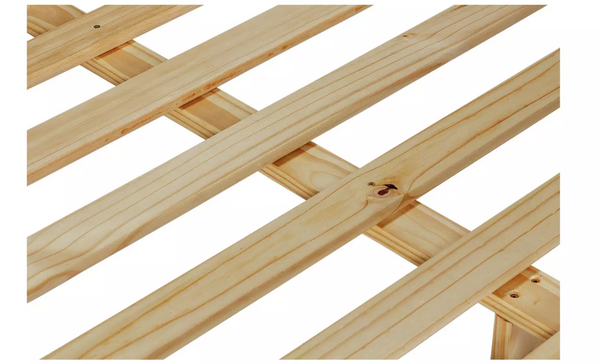 Home Chile Double Wooden Bed Frame - Dark Wood 14986371