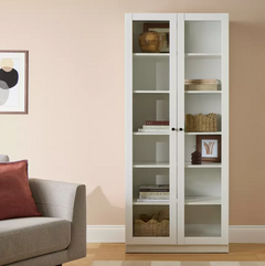 Home Carla 2 Door Display Cabinet - White 17632495