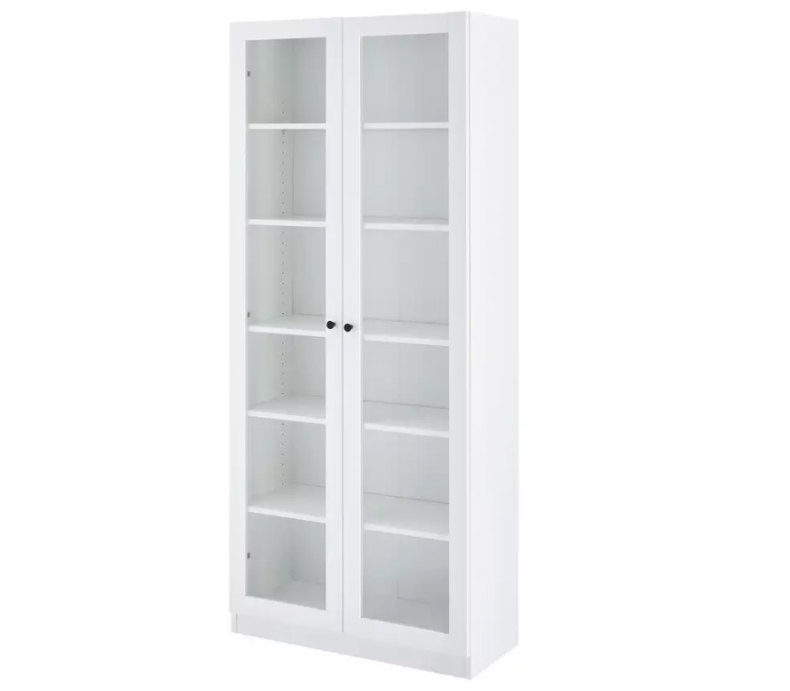 Home Carla 2 Door Display Cabinet - White 17632495