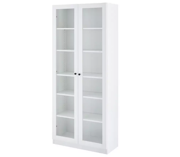 Home Carla 2 Door Display Cabinet - White 17632495