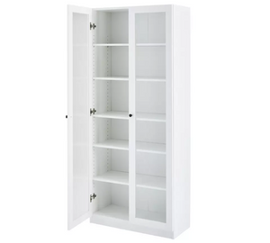 Home Carla 2 Door Display Cabinet - White 17632495