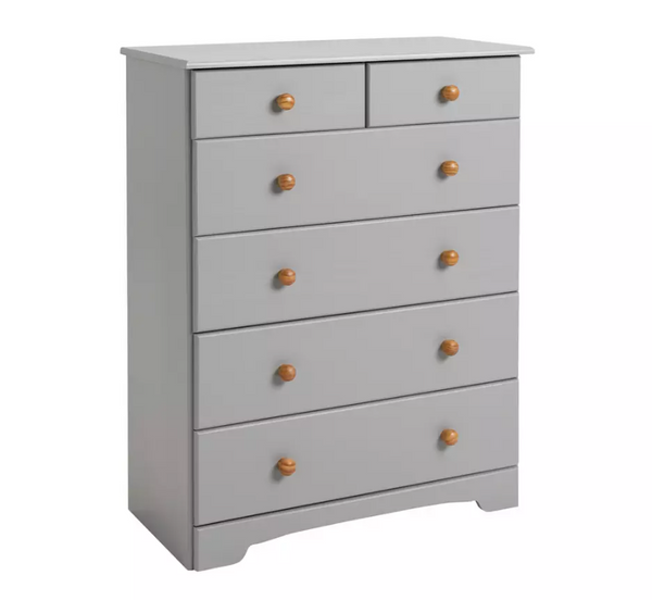 Home Nordic 6 Drawer Chest - Grey 14701178