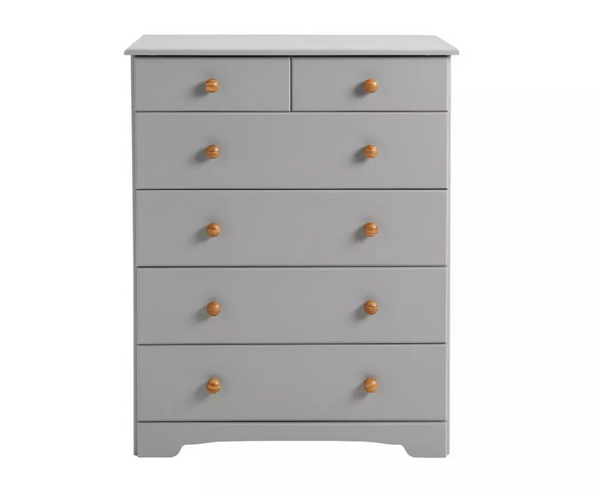 Home Nordic 6 Drawer Chest - Grey 14701178
