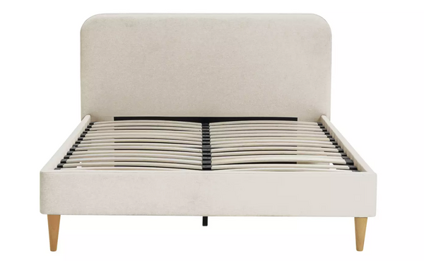Home Mya Kingsize Fabric Bed Frame - Natural 17292873