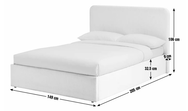 Chadwell Double End Lift Ottoman Bed - Grey 14197452