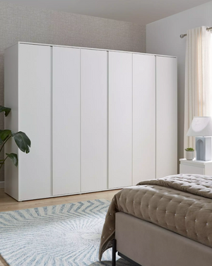 Lisson 6 Door Wardrobe - White W9Z01
