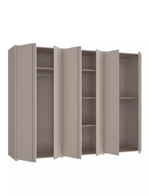 Lisson 6 Door Wardrobe - Oatmeal W9ZGW