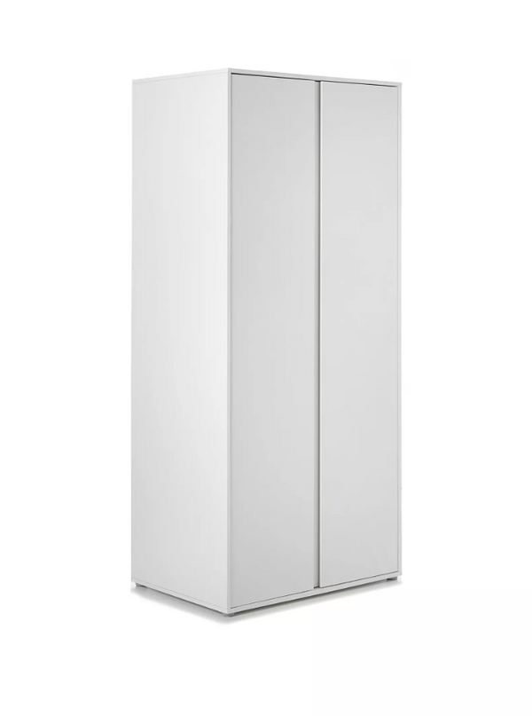 Lisson 2 Door Wardrobe - White VKM64