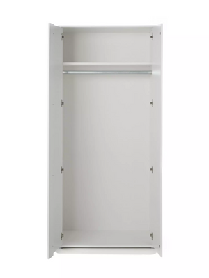 Lisson 2 Door Wardrobe - White VKM64
