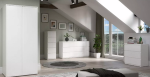Lisson 2 Door Wardrobe - White VKM64