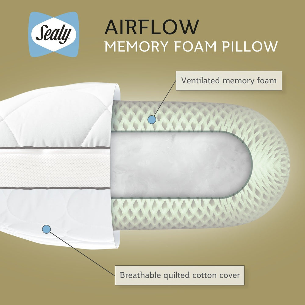 Sealy Airflow Memory Foam Pillow 11156537
