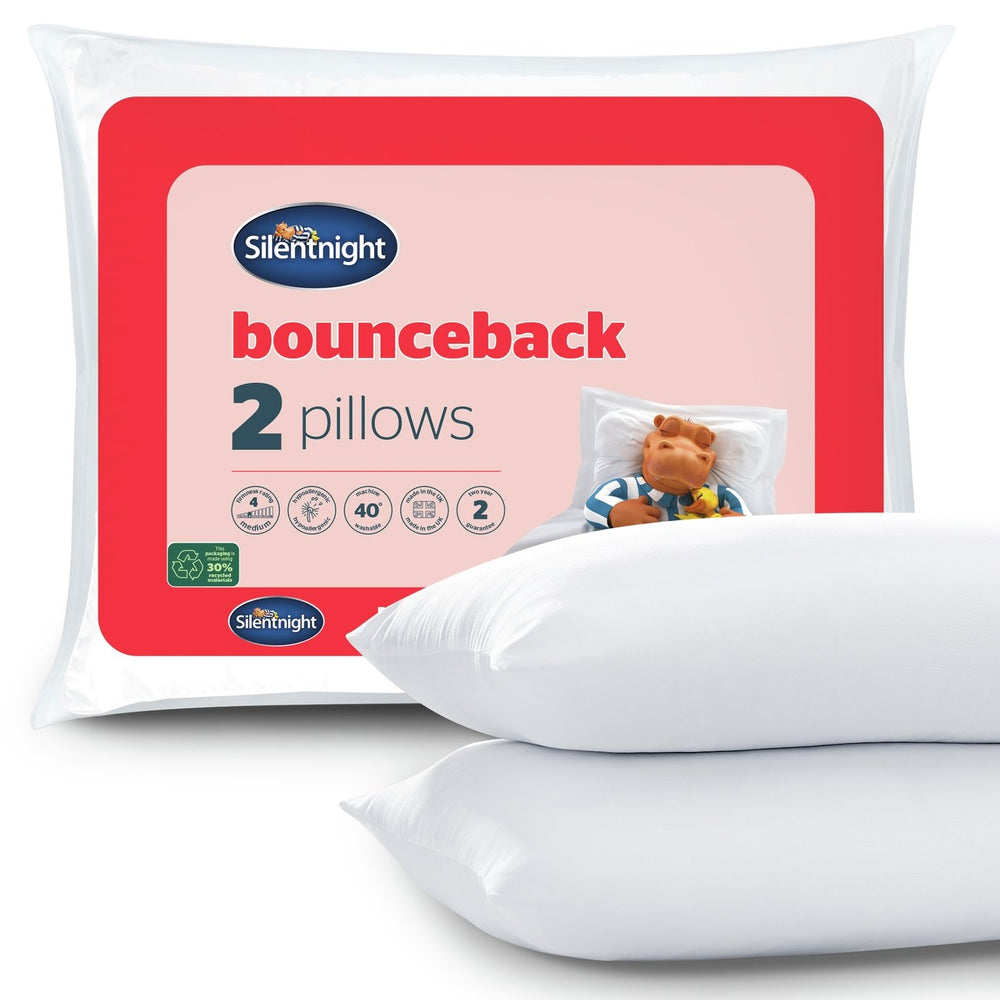 Silentnight Bounceback Medium Firm Pillow - 2 Pack 14709974