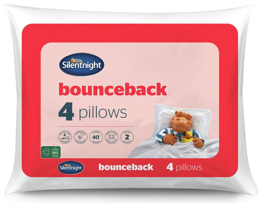 Silentnight Bounceback Pillows - 4 Pack 18687360