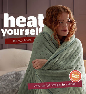 Silentnight Luxury Heated Throw - Sage Green 17700516