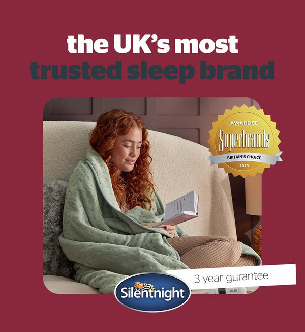 Silentnight Luxury Heated Throw - Sage Green 17700516