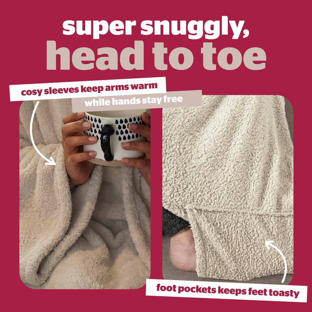 Silentnight Neutral Snugsie Wearable Blanket 13182097