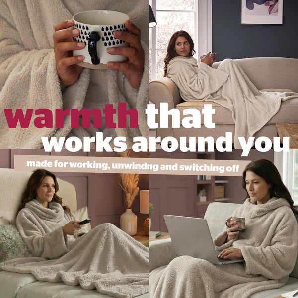 Silentnight Neutral Snugsie Wearable Blanket 13182097