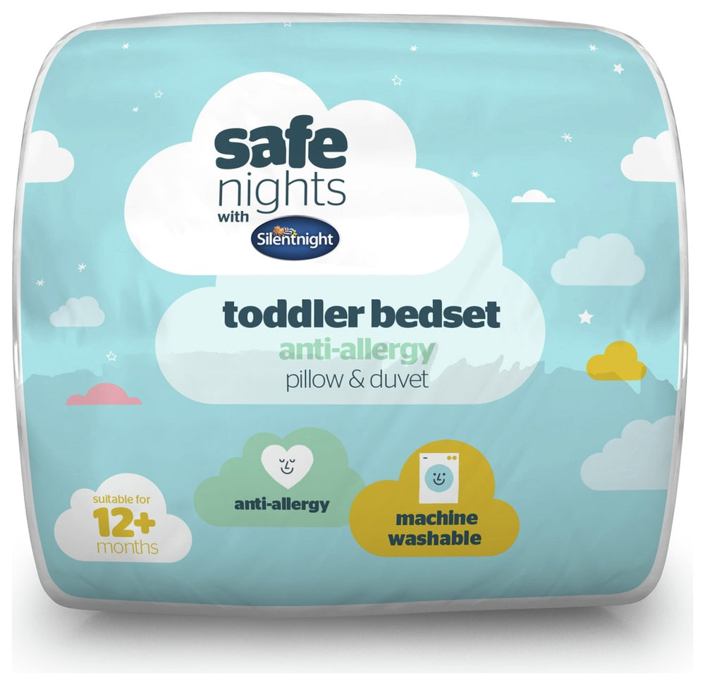 Silentnight Safe Nights 4.5 Tog Duvet and Pillow Set-Cot Bed 13112012