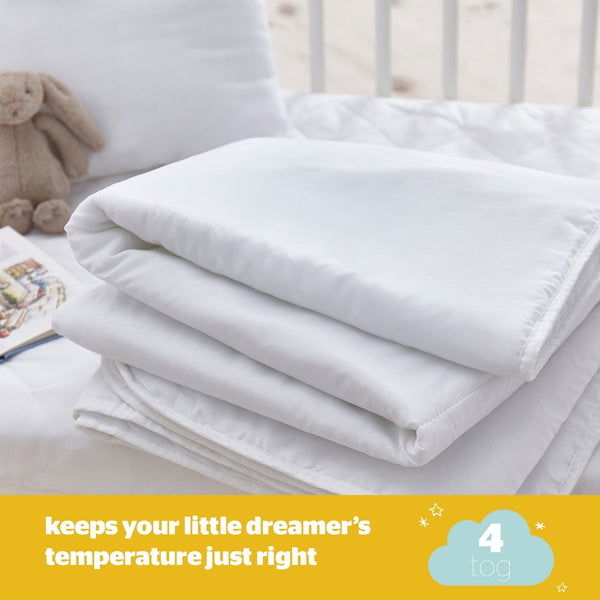Silentnight Safe Nights 4.5 Tog Duvet and Pillow Set-Cot Bed 13112012