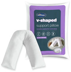 Silentnight V-Shaped Support Pillow with Pillowcase 17629783
