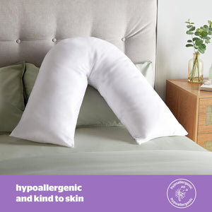 Silentnight V-Shaped Support Pillow with Pillowcase 17629783