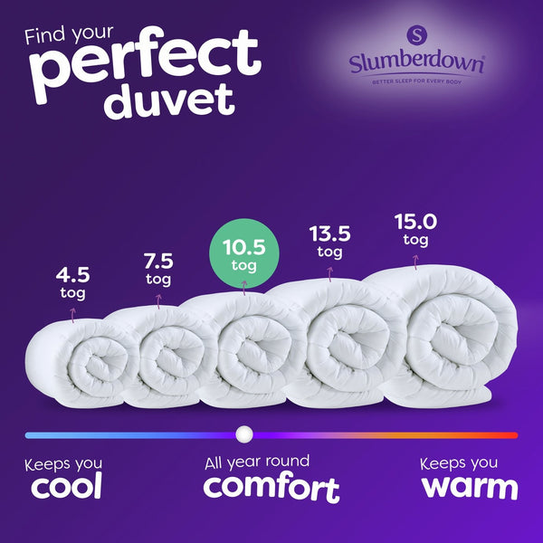 Slumberdown Duvet Days 10.5 Tog Duvet and Pillow Set-Kingsize 13186206