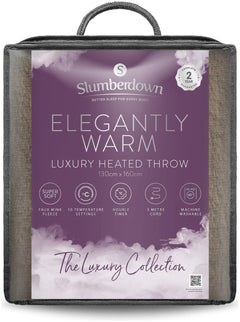 Slumberdown Elegantly Warm Luxury Heated Throw - Natural 13129744