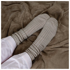 Slumberdown Elegantly Warm Luxury Heated Throw - Natural 13129744