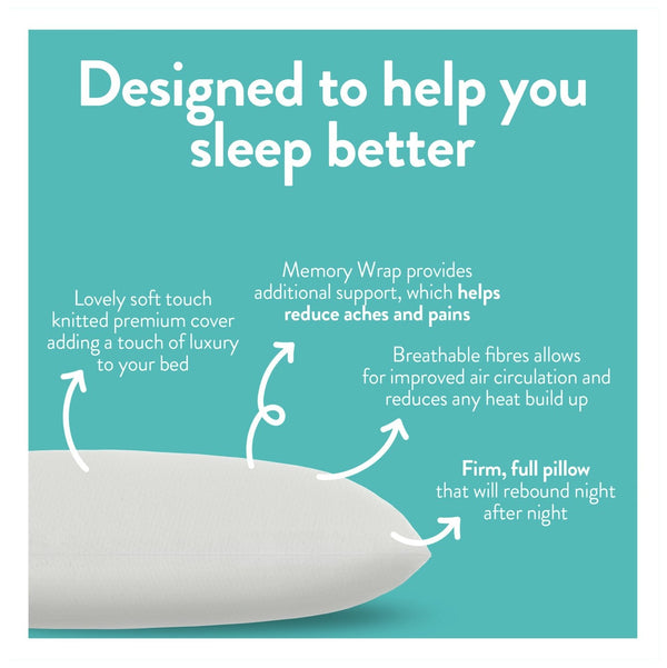 Slumberdown Memory Plus Firm Pillow 19181511