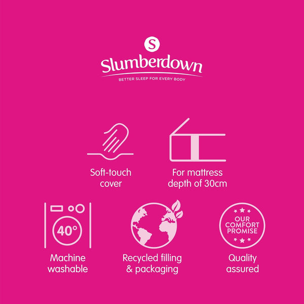 Slumberdown Soft and Huggable Mattress Protector - Kingsize 12252083