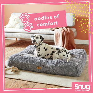 Snug Super Fluffy Pet Bed Grey-Extra Large 15644382