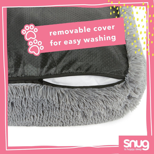 Snug Super Fluffy Pet Bed Grey-Extra Large 15644382