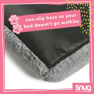 Snug Super Fluffy Pet Bed Grey-Extra Large 15644382