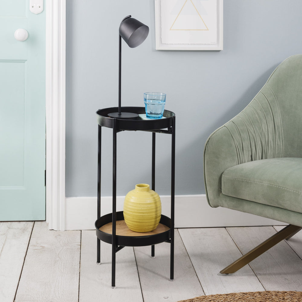 Small Double Side Table in Black