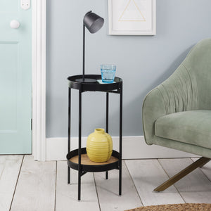 Small Double Side Table in Black