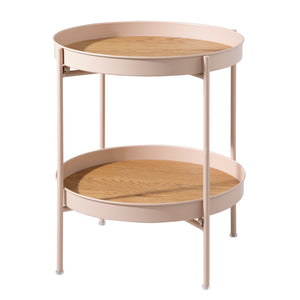 Large Double Coffee Side Table in Pink