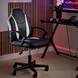 Faux Leather Gaming Chair - White 17652451