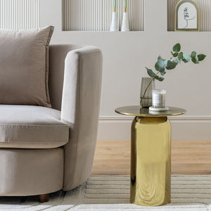 Habitat Roman Side Table - Gold 15826485